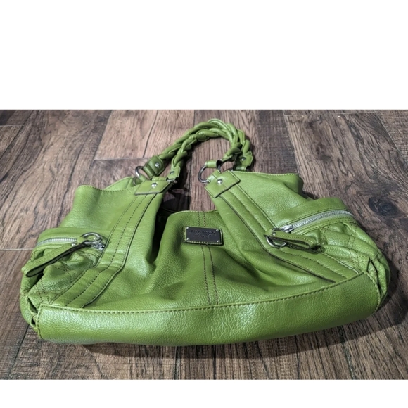 Relic Faux Pebbled Leather Satchel Purse Handbag Purse Zip Pockets Rope Handles - Picture 12 of 14